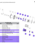 R6 Rear Hub Parts